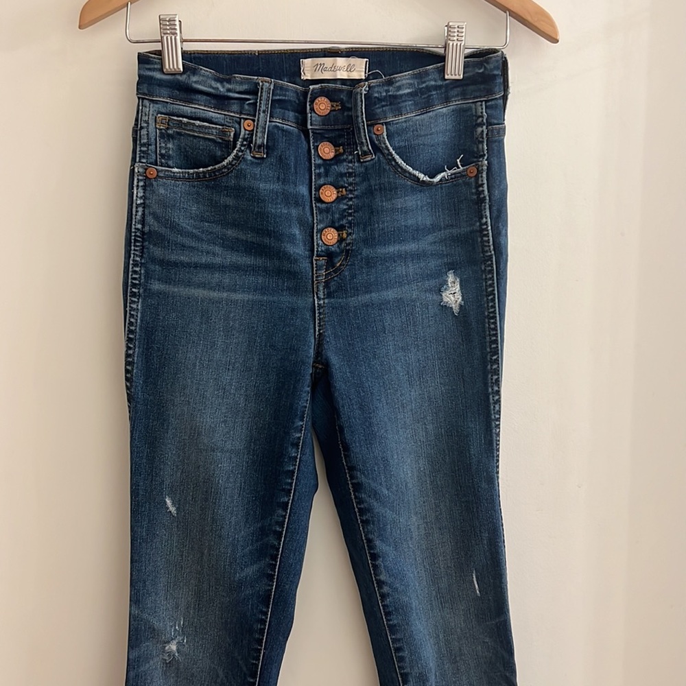 Madewell 10 Inch High Rise Skinny Jeans Size 25